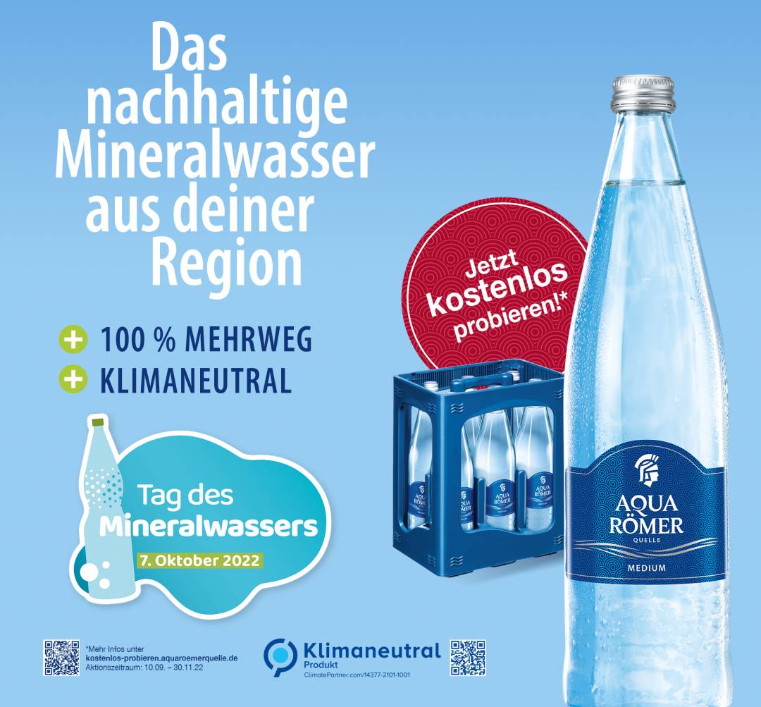 Der erste Tag des Mineralwassers!