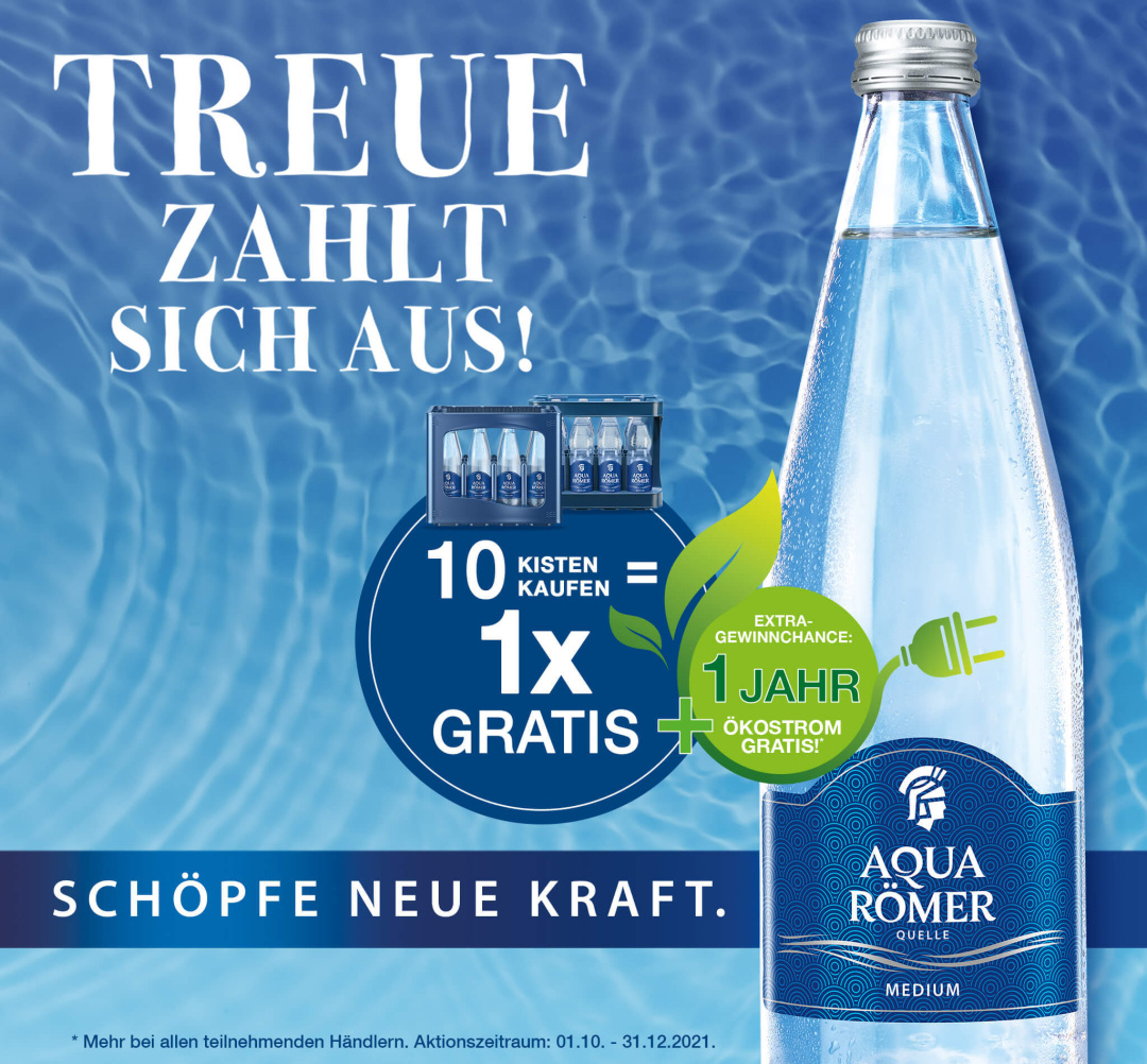 Mit AQUA RÖMER QUELLE einfach zweifach gewinnen!